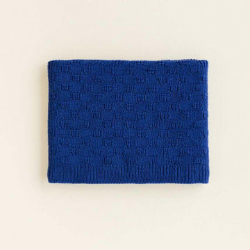 Tube scarf Gigi - Cobalt Blue - Hvid